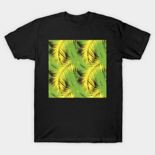 Tropical leaves. Seamless pattern T-Shirt